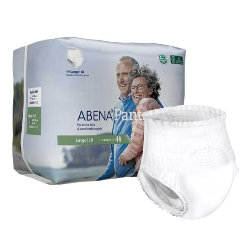 Abena Pants L0 Absorbent Underwear, Large