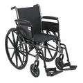 Drive Medical Cruiser III Light Weight Wheelchair with Flip Back Removable Arms