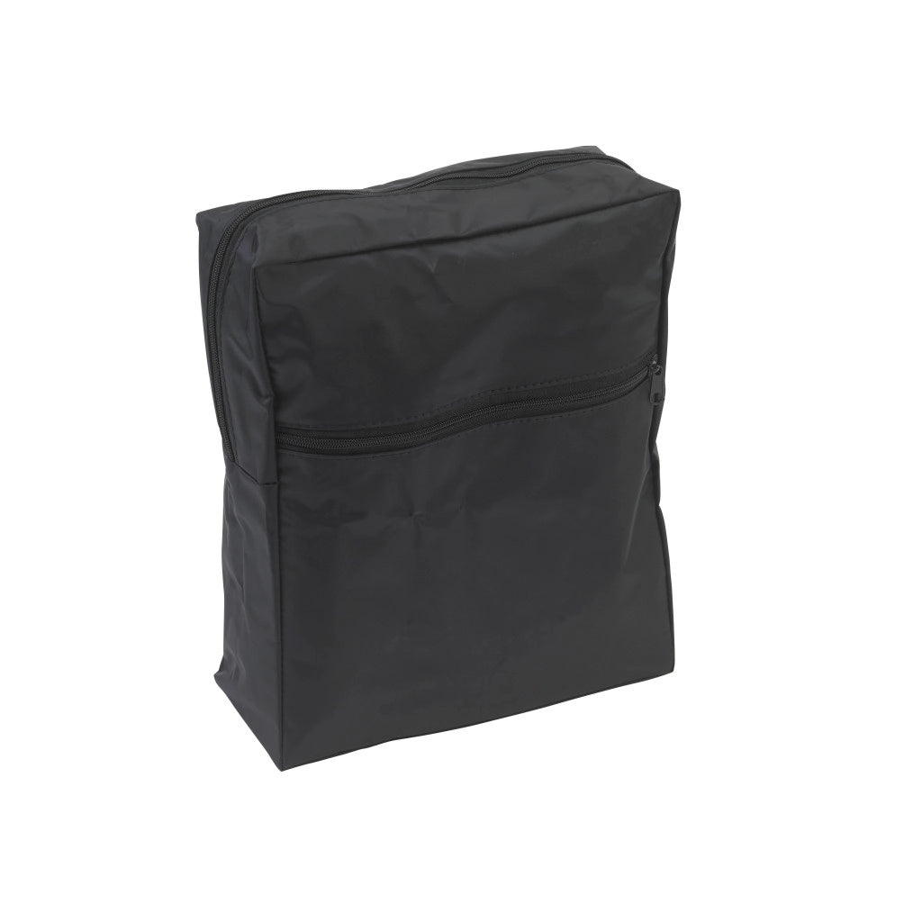 Drive Medical Trotter black utility bag with a zippered top and front pocket.