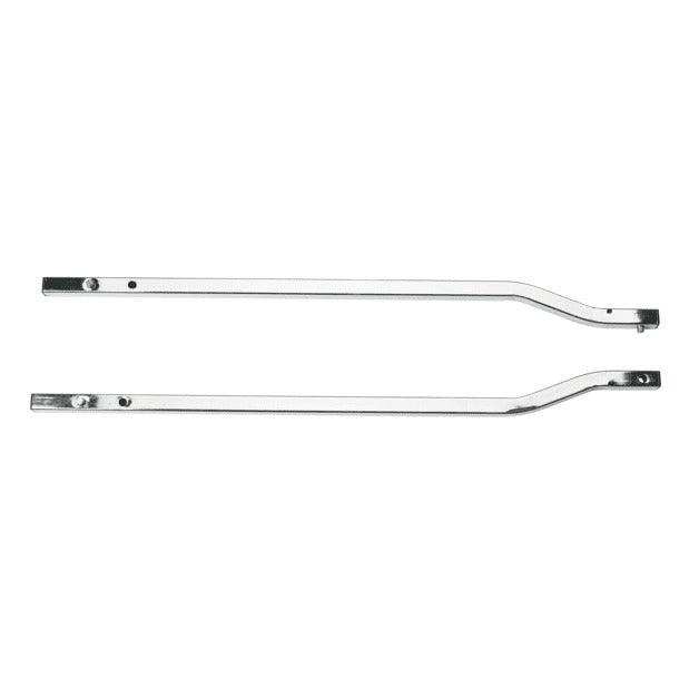 Pair of Drive Medical metal extended uprights for an adult safety roller.