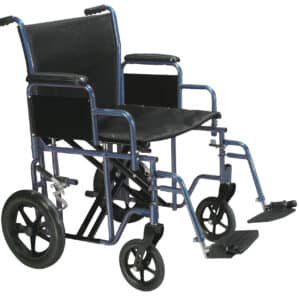 Drive Medical Bariatric Heavy Duty Transport Wheelchair with Swing Away Footrest
