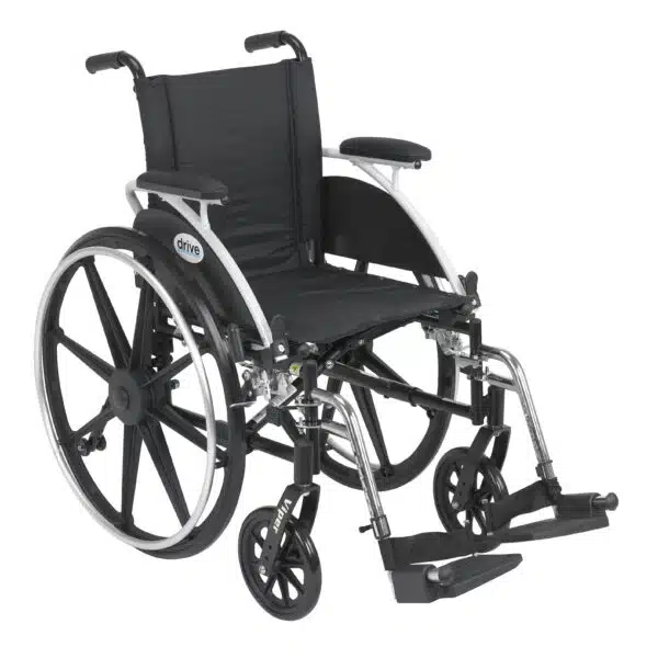 Drive Medical Viper Wheelchair with Flip Back Removable Arms