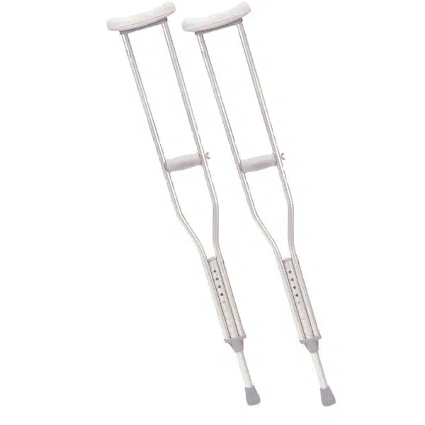 Drive Medical Walking Crutches with Underarm Pad and Handgrip