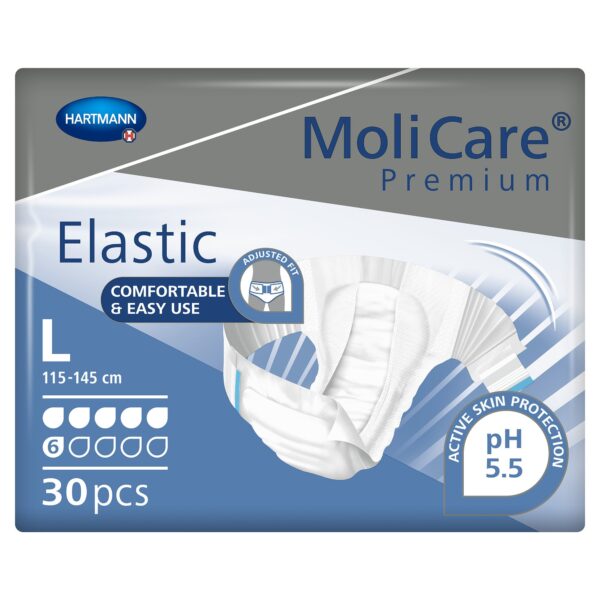MoliCare Premium Elastic Incontinence Briefs 6D Moderate Absorbency