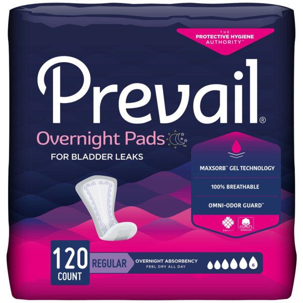 Prevail Overnight Pads for Bladder Leaks