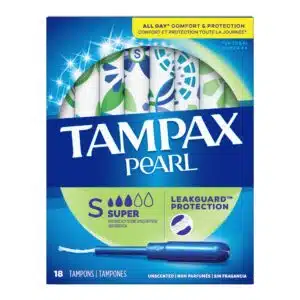 Tampax Pearl Super Tampons Super Absorbency, Plastic Applicator Tampax Pearl Super Tampons Super Absorbency, Plastic Applicator