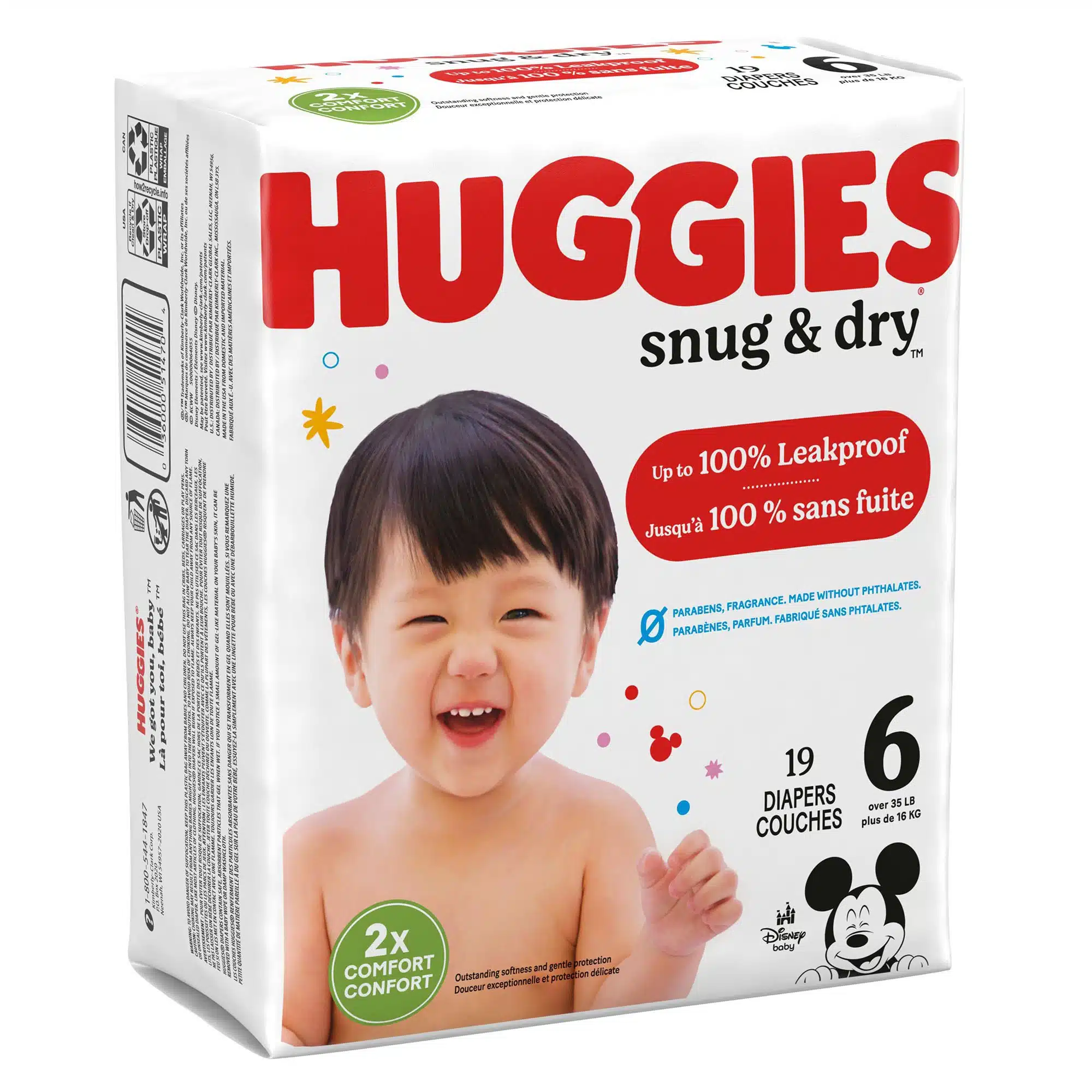 Huggies Snug & Dry Disposable Baby Diapers, Heavy Absorbency Huggies Snug & Dry Disposable Baby Diapers, Heavy Absorbency