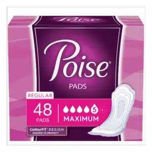 Poise Bladder Control Pads for Women Heavy Absorbency, One Size Fits Most