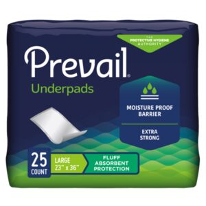 Prevail Disposable Underpads Extra Strong, Fluff Absorbent Protection