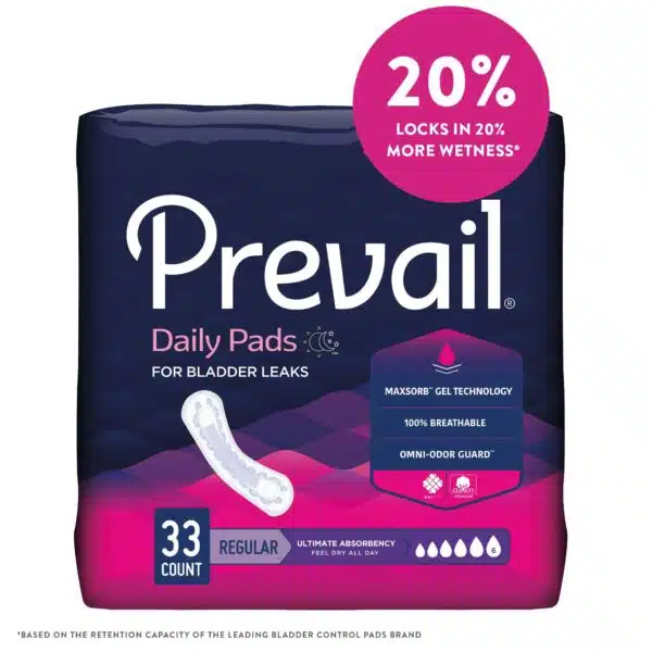 Prevail Daily Pads for Bladder