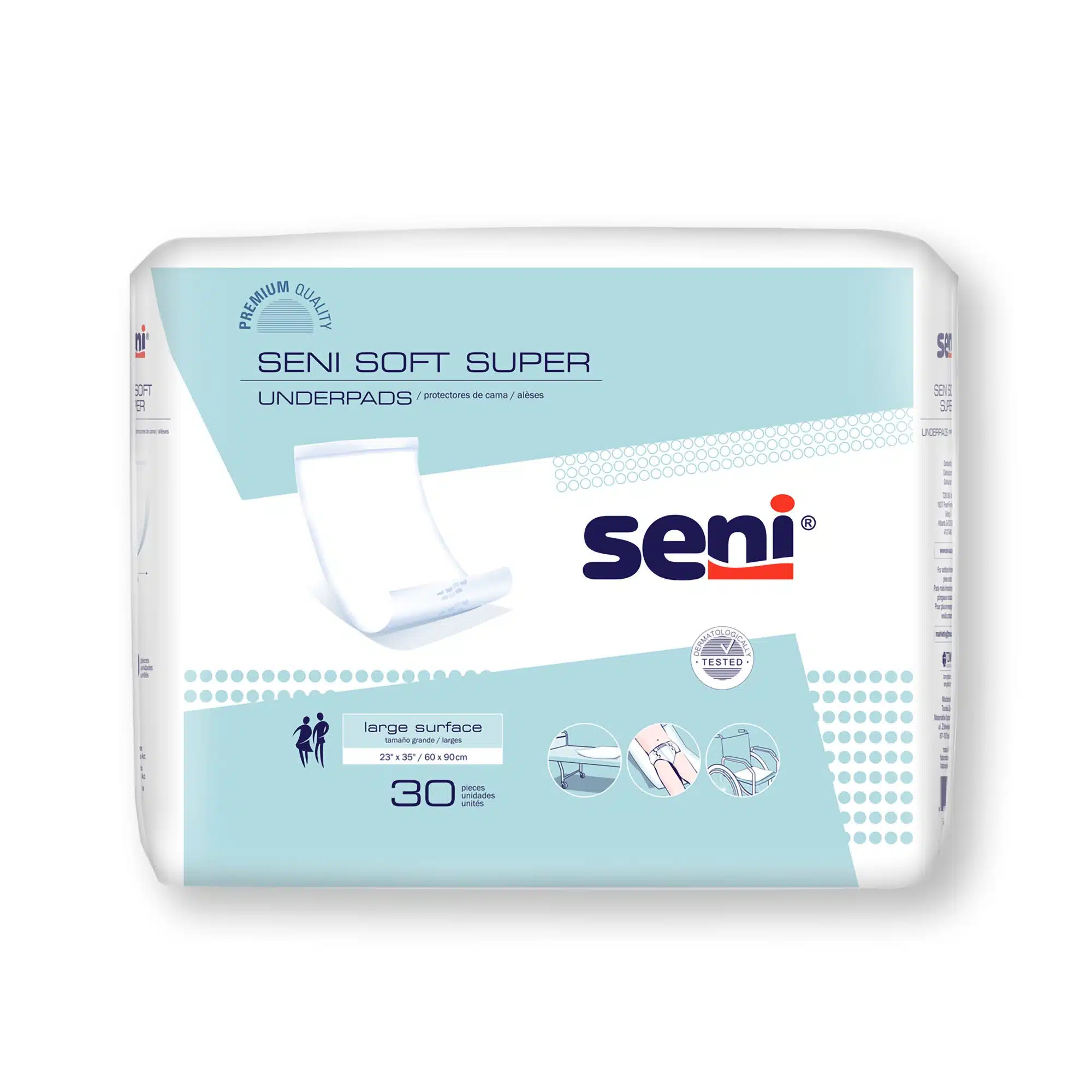 Seni Soft Super Underpads, Moderate Absorbency Seni Soft Super Underpads, Moderate Absorbency