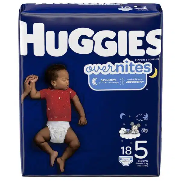 Huggies Overnites Disposable Baby Diapers, Heavy Absorbency