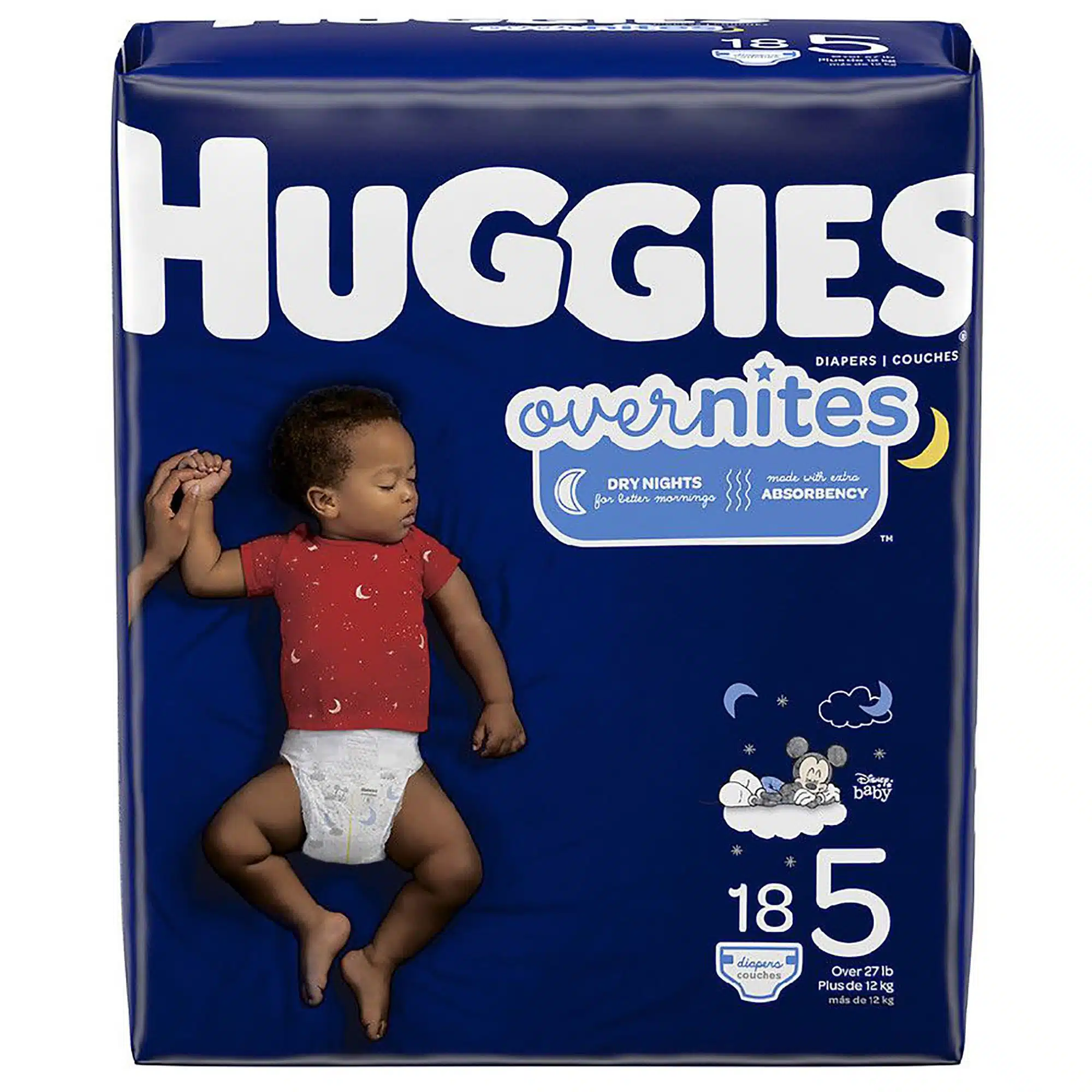 Huggies Overnites Disposable Baby Diapers, Heavy Absorbency Huggies Overnites Disposable Baby Diapers, Heavy Absorbency