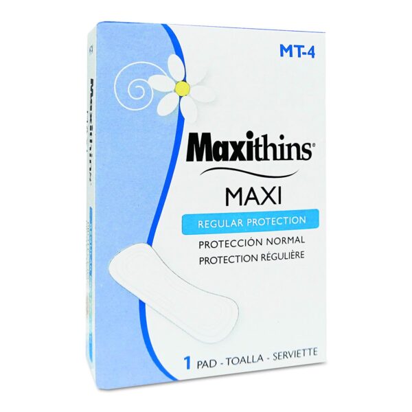 Maxithins Maxi Feminine Pad, Regular Absorbency