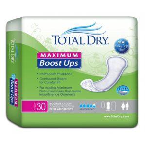 TotalDry Incontinence Booster Pads, Maximum Absorbency