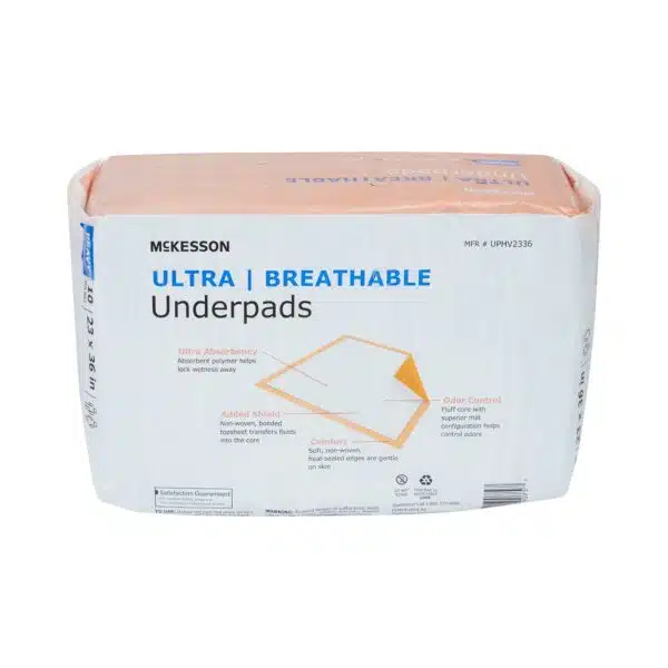 McKesson Ultra Breathable Underpads