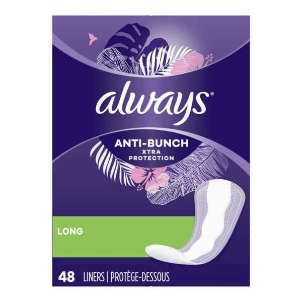 Always Anti-Bunch X-Tra Protection Feminine Pads, Regular Absorbency