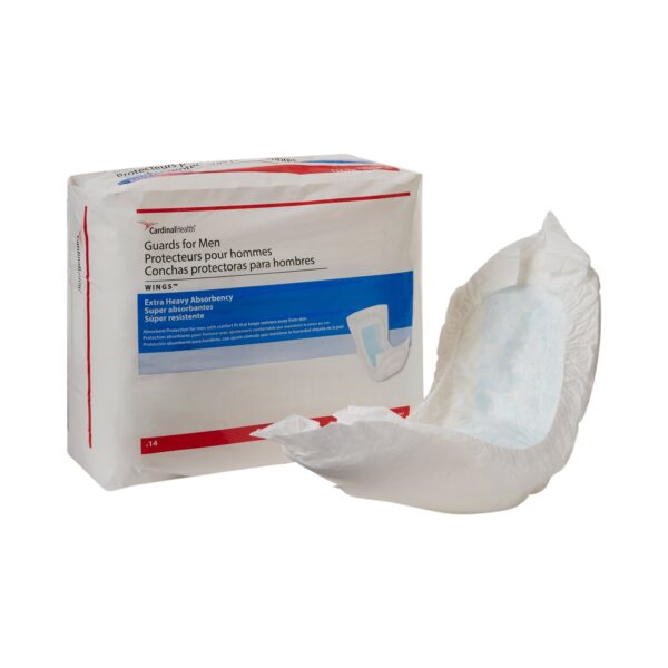 Cardinal Sure Care Bladder Control Pads for Male, Heavy Absorbency One Size Fits Most