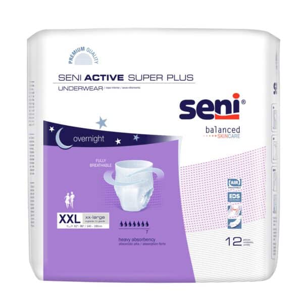 Seni Active Super Plus Adult Absorbent Underwear, Heavy Absorbency