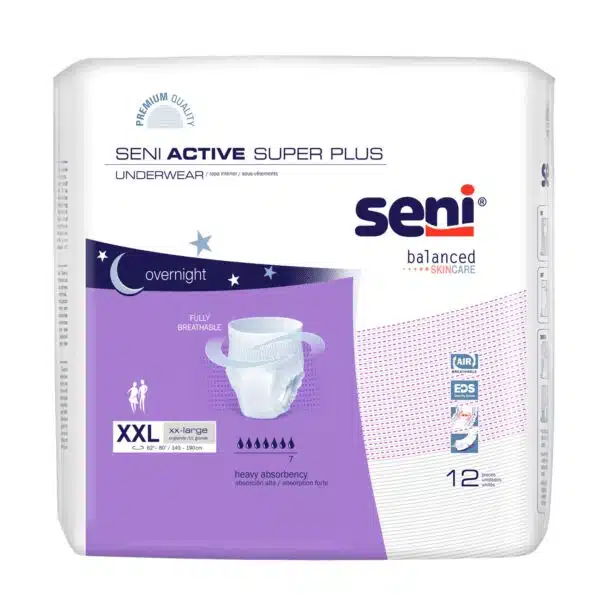 Seni Active Super Plus Adult Absorbent Underwear, Heavy Absorbency