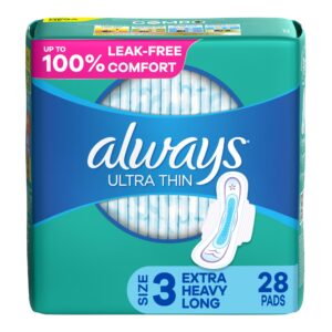 Always Ultra Thin Feminine Pad With Wings, Super Absorbency
