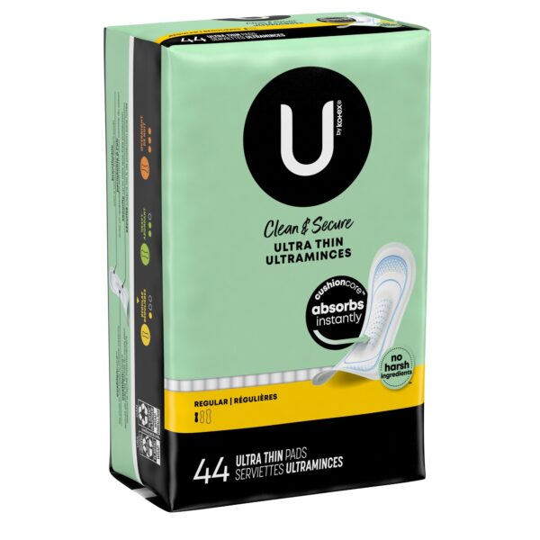 U by Kotex Ultra Thin Feminine Pads Regular Absorbency