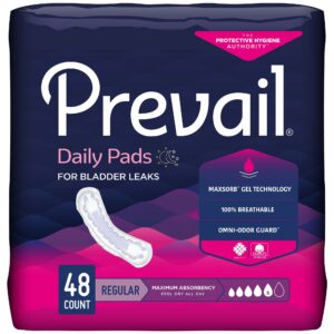 Prevail Daily Pads for Bladder Maximum Absorbency