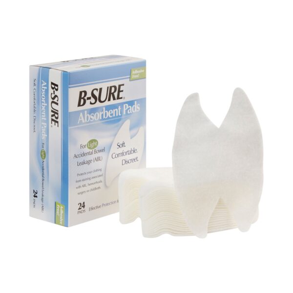 B-Sure Absorbency Pads Incontinence Liners One Size Fits Most