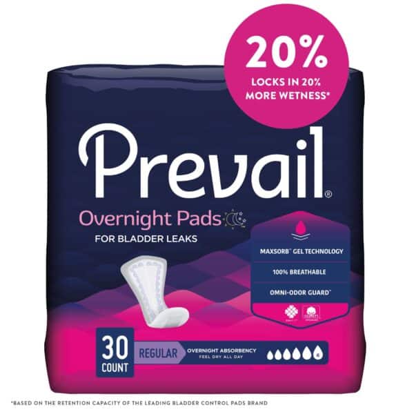 Prevail Overnight Pads for Bladder Leaks