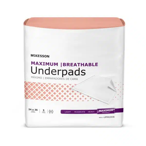 McKesson Ultimate Breathable Underpads, Maximum Absorbency