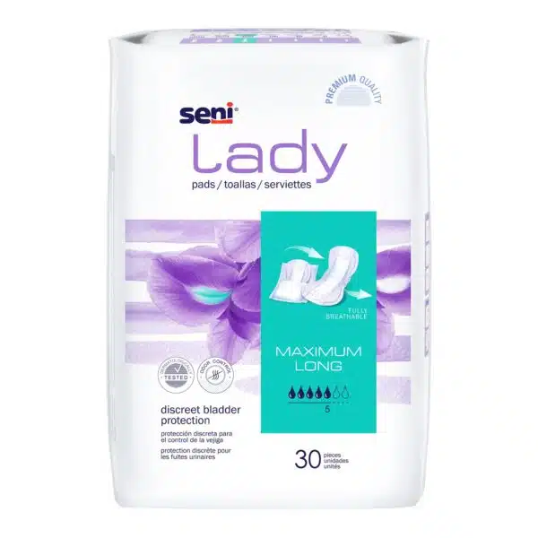 Seni Lady Pads for Bladder Control Regular, Moderate Absorbency