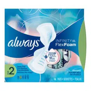 Always Feminine Pad Infinity with Flex Foam Maxi with Wings Super Absorbency Always Feminine Pad Infinity with Flex Foam Maxi with Wings Super Absorbency