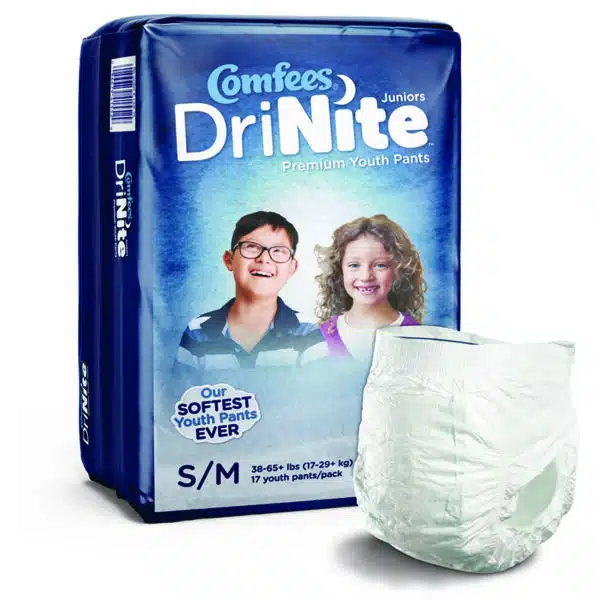 Comfees DriNite Juniors Youth Training Pants, Unisex – Heavy Absorbency
